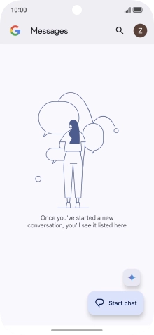 Press the profile icon. Press the profile icon.