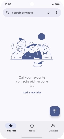 Press the menu icon.