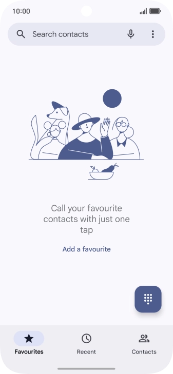 Press the menu icon.