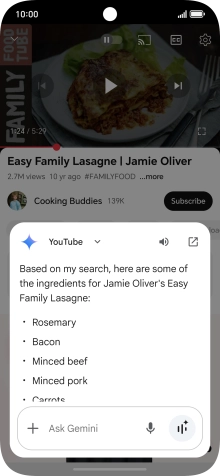 The answer from Gemini to your question is displayed.