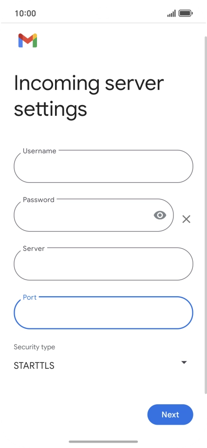 Press the drop down list below 