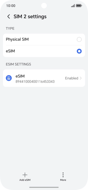 Press the required price plan.