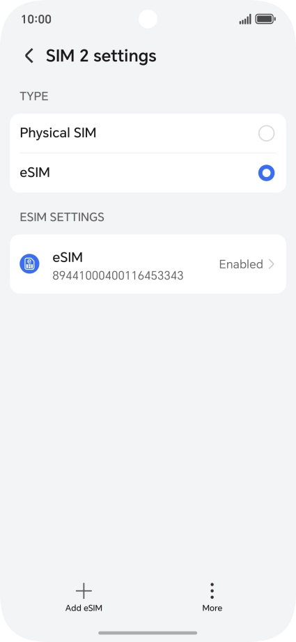 Press the required price plan.