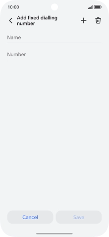 Press Name and key in the required name.