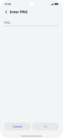 Press PIN2 and key in your PIN2. The default PIN2 is 1111.