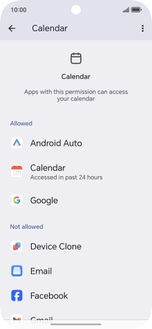 The total app activity for the selected phone function is displayed.