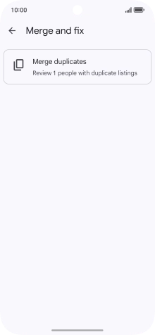 Press Merge duplicates.