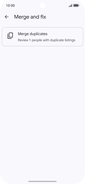 Press Merge duplicates.