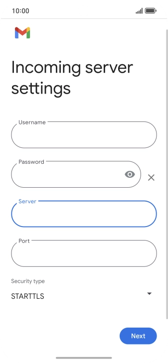 Press the field below 