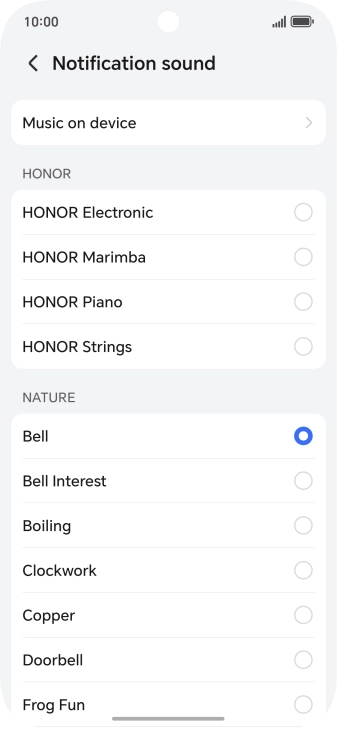 Press the required message tones to hear them. Press the required message tones to hear them.
