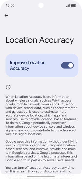 If you press the indicator next to 