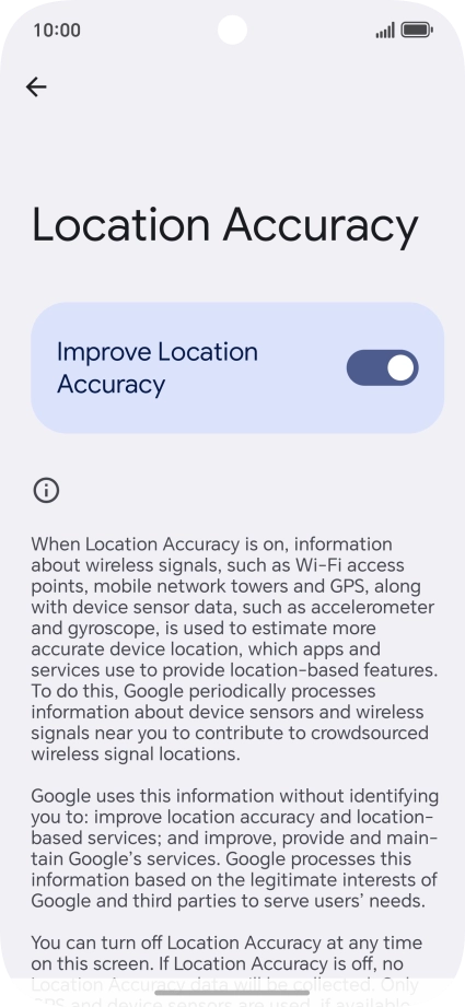 If you press the indicator next to 