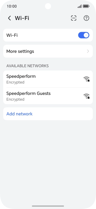 Press More settings.