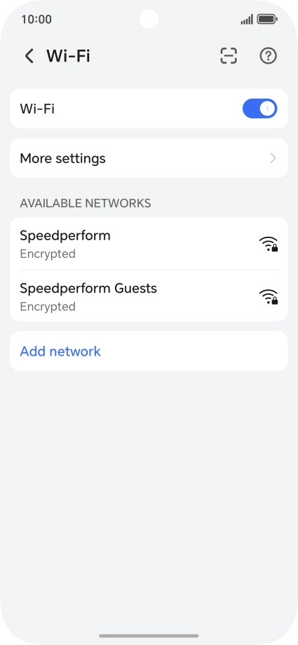 Press More settings.