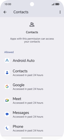 Press the required app.