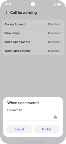 Key in +447836121121 and press Enable.