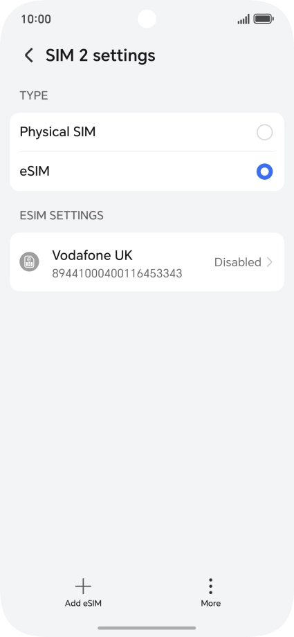 Press the required price plan.