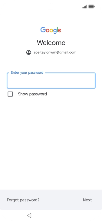 Press the field below 