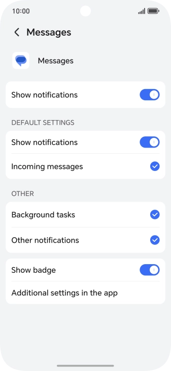Press the indicator next to Press the indicator next to