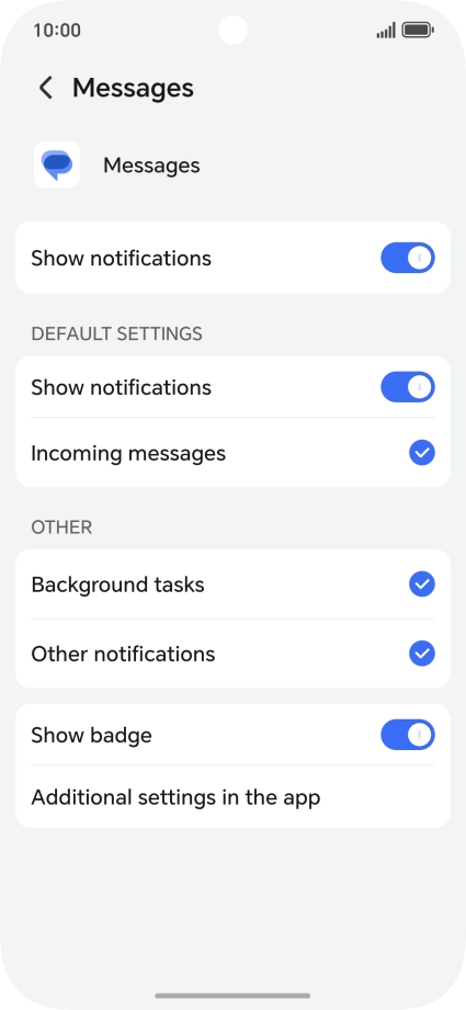 Press the indicator next to Press the indicator next to