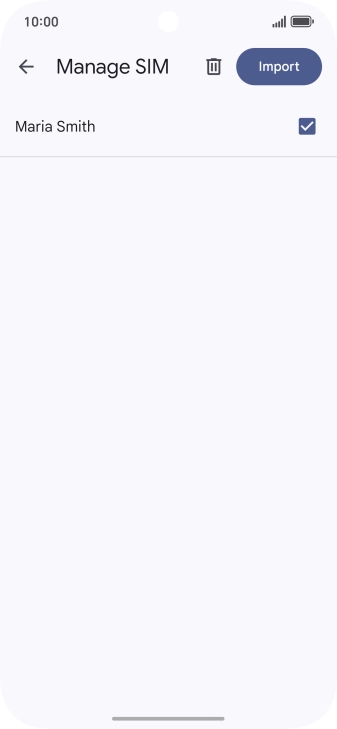 Press the fields next to the required contacts to select them.