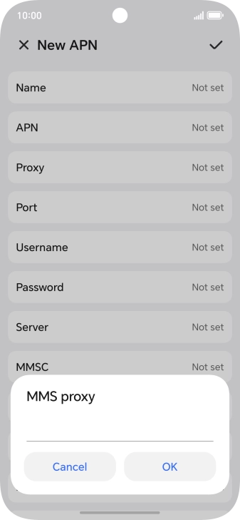 Key in 212.183.137.012 and press OK. Key in 212.183.137.012 and press OK.