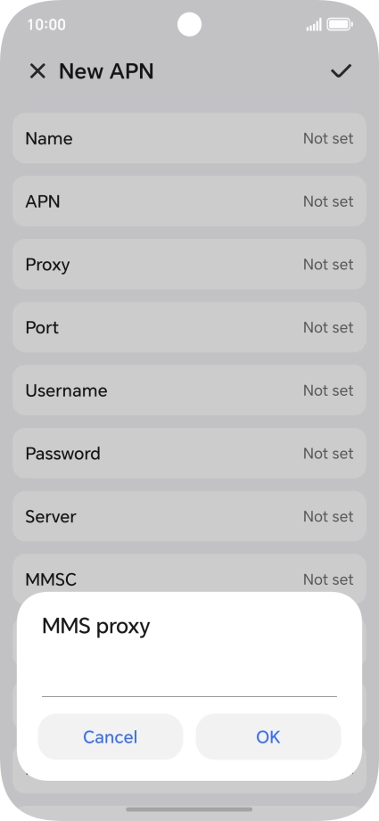 Key in 212.183.137.012 and press OK. Key in 212.183.137.012 and press OK.