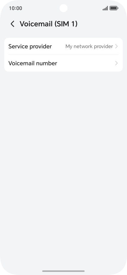 Press Voicemail number.