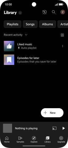 Press the drop down list.