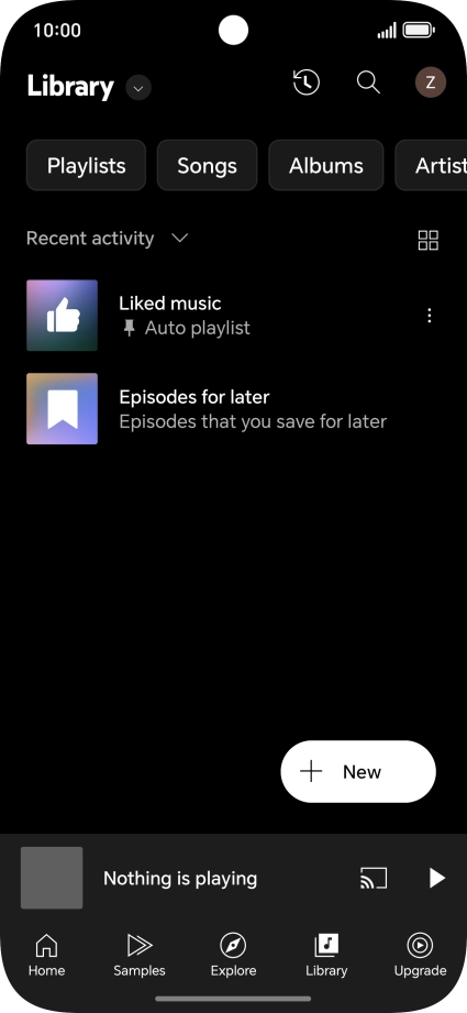 Press the drop down list.