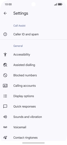 Press Calling accounts.