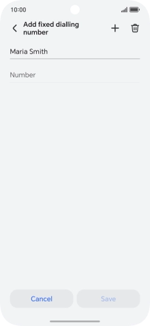 Press Number and key in the required phone number.