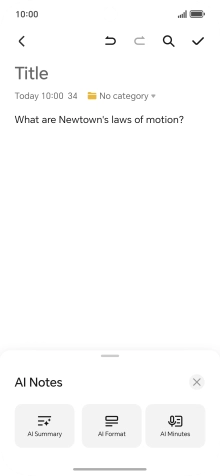 To generate a summary of the text, press AI Summary.