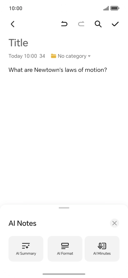 To generate a summary of the text, press AI Summary.