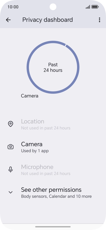 Press See other permissions.