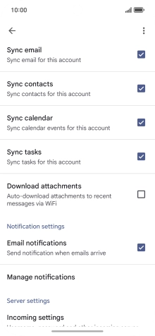 Press the field next to 