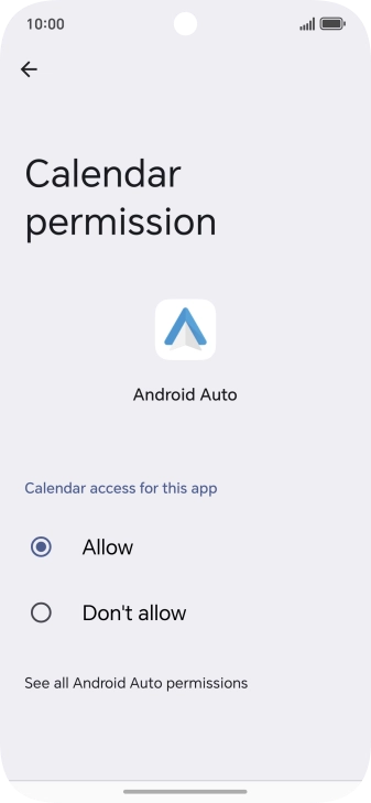 The app activity for the selected app is displayed.