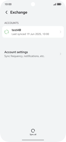 Press Account settings.