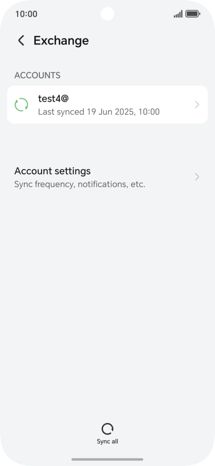 Press Account settings.