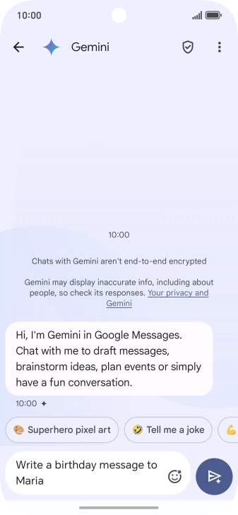 Write or say in your own words which topic you would like to use.