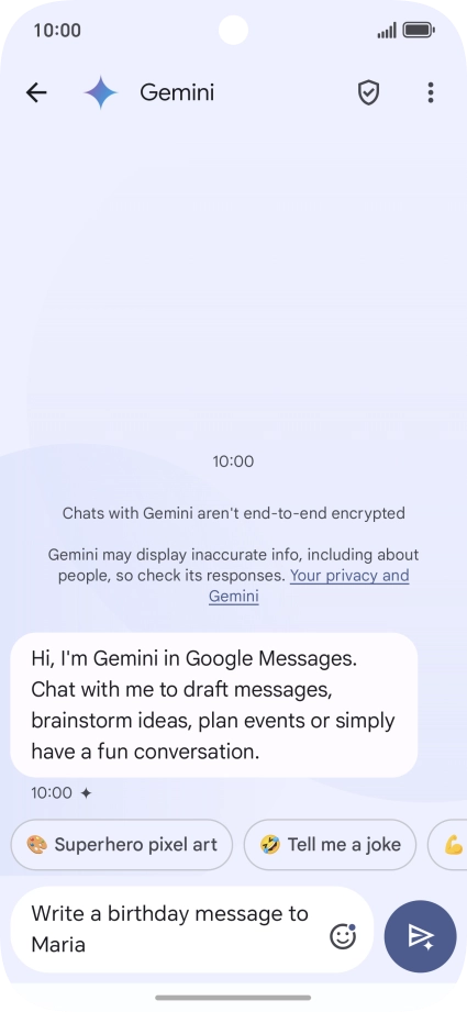 Write or say in your own words which topic you would like to use.