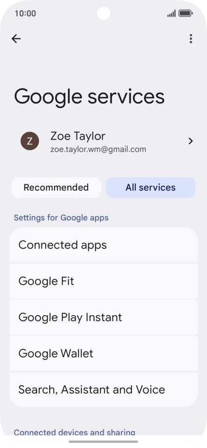 Press Search, Assistant and Voice.