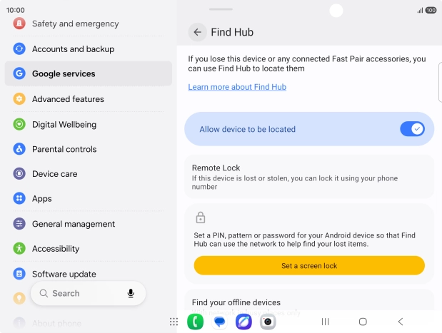 Press the Home key to return to the home screen.