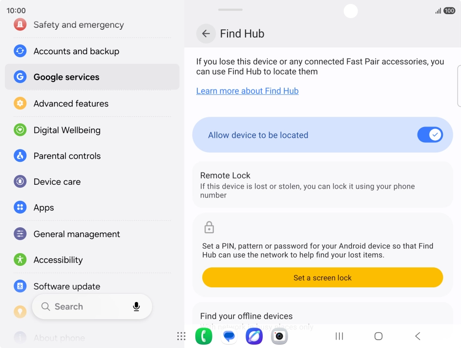 Press the Home key to return to the home screen.