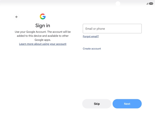 Follow the instructions on the screen to finish the activation.
