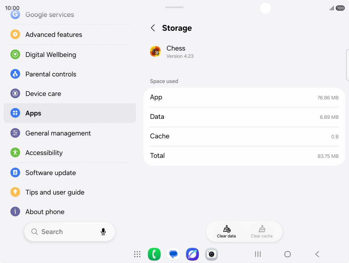 Press the Home key to return to the home screen.