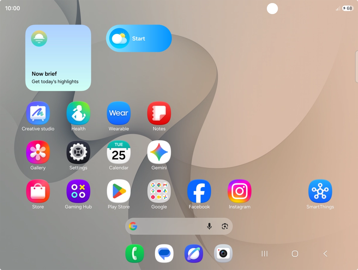 When the battery charging icon is displayed, the battery is charging.