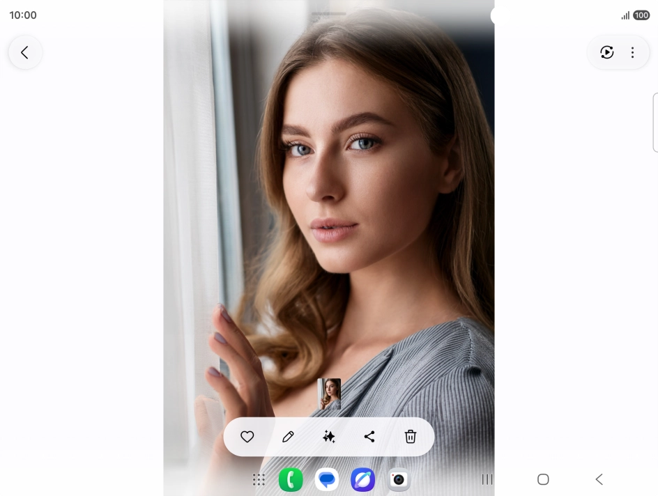 Press the AI icon.
