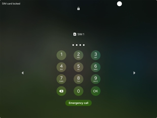 If you're asked to key in your PIN, do so and press OK.