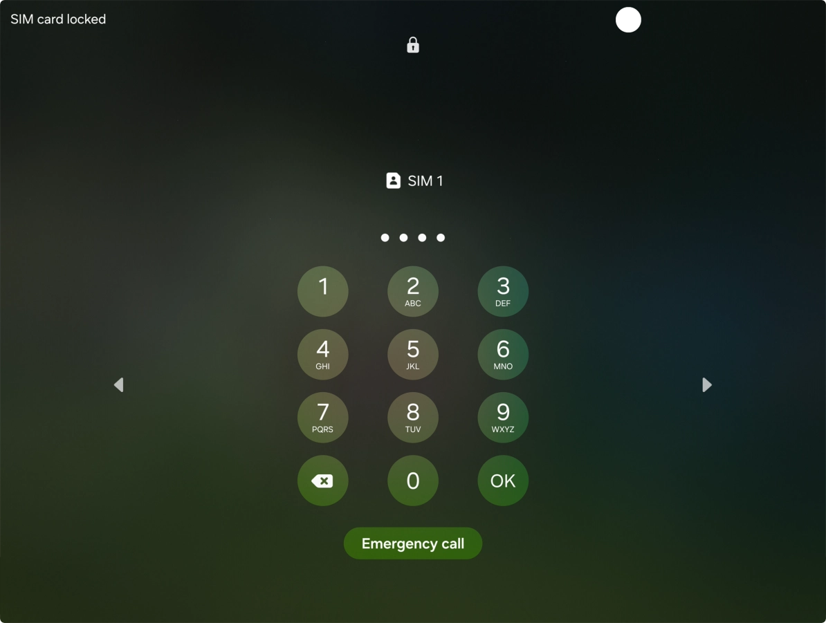 If you're asked to key in your PIN, do so and press OK.